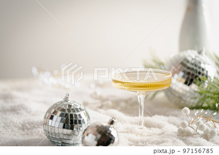 Festive New Year champagne 97156785