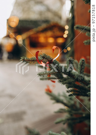 Christmas market decorations 97157818