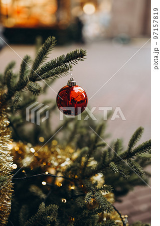 Christmas market decorations 97157819