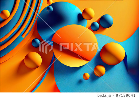 super bright fruits, abstract still life of fantastic fruits and berries, 3d juicy background 97159041