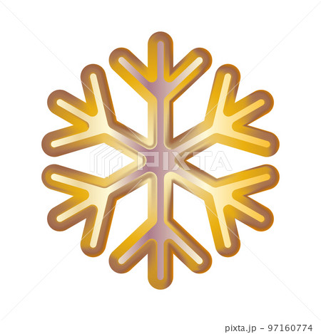 Golden snowflake. Volumetric moderate lighting. Png Golden snowflake. Volumetric moderate lighting. Png 97160774