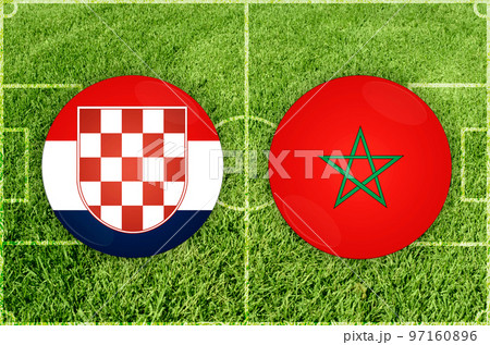 Croatia vs Morocco football match 97160896