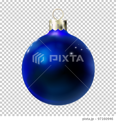 Christmas ball dark blue color, glossy mockup realistic 3d bauble isolated on white background. Toy Merry xmas and New year design element, colorful png. Christmas ball dark blue color, glossy mockup realistic 3d bauble isolated on white background. Toy Merry xmas and New year design element, colorful png. 97160946