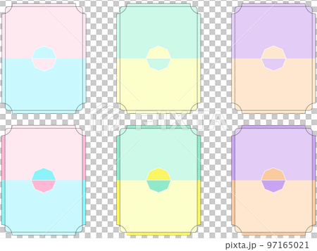 雙色調色卡設計框架集 97165021