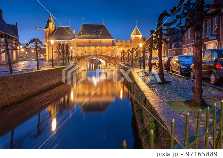 Amersfoort, Netherlands at the Koppelport at dawn. Amersfoort, Netherlands at the Koppelport at dawn. 97165889