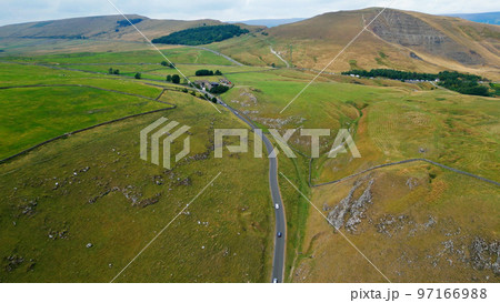 Peak District National Park - aerial view - travel photography 97166988