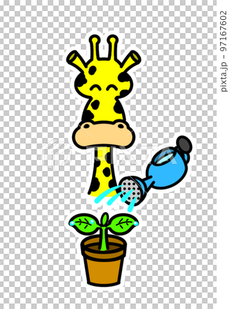 Plant watering giraffe 97167602