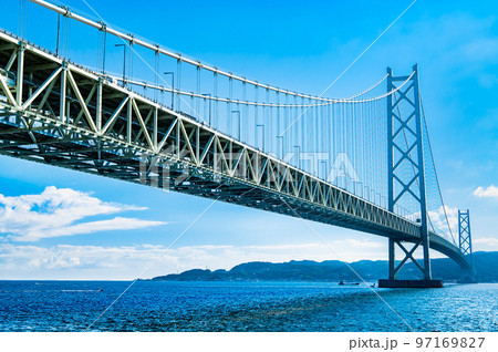 兵庫県 明石海峡大橋　～舞子公園から～ 97169827