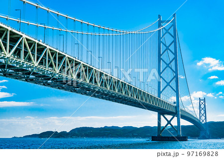 兵庫県 明石海峡大橋　～舞子公園から～ 97169828