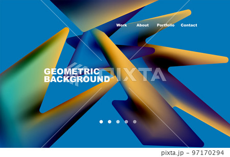 Shards shape composition abstract background. Web page for website or mobile app wallpaper 97170294