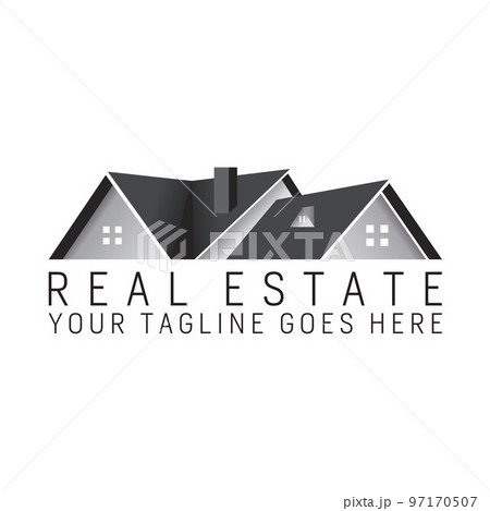 Unique Roof house in attractive 3D Image graphic icon logo design abstract concept vector stock. Can be used as a symbol related to property or home 97170507