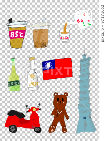 台湾の小学生が描いた、台湾ビール、タピオカミルクティーなど台湾関連のイラスト9点 台湾の小学生が描いた、台湾ビール、タピオカミルクティーなど台湾関連のイラスト9点 97171052