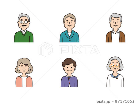 シニアの表情アイコン 97171053