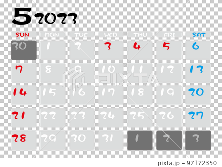 2023 年 5 月日曆 97172350