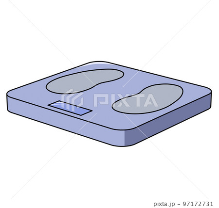 体重計斜めのイラスト 体重計斜めのイラスト 97172731
