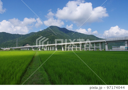 北陸新幹線 延伸工事　日野山トンネルから脇本トンネルの間　南越前町　2022年7月 97174044