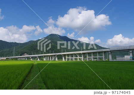 北陸新幹線 延伸工事　日野山トンネルから脇本トンネルの間　南越前町　2022年7月 97174045