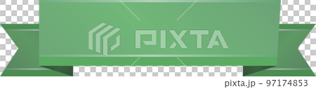 green ribbon simple illustration icon 97174853