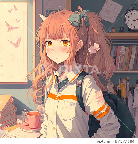 自分の部屋でくつろぐスタイリッシュな東京ガール「AI生成画像」 97177984