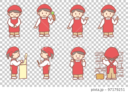 Super clerk set red uniform Super clerk set red uniform 97179251