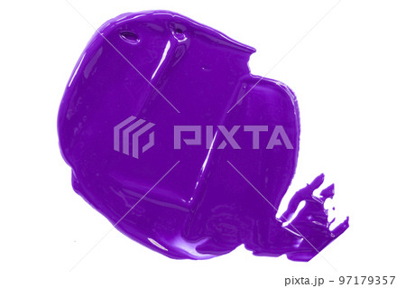 Glossy purple brush isolated on white background. Glossy purple brush isolated on white background. 97179357