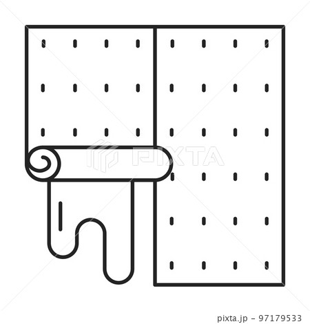 Wallpaper on the wall icon vector isolated Wallpaper on the wall icon vector isolated 97179533