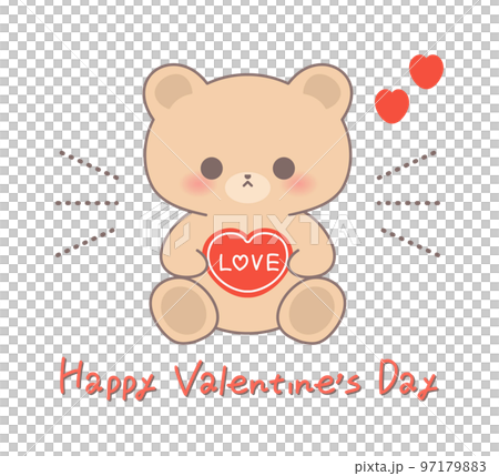 cute teddy bear for valentine 97179883