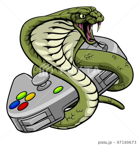 Cobra Snake Gamer Video Game Animal Team Mascot 97180673