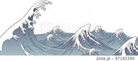 浮世絵　波　その31 97182390