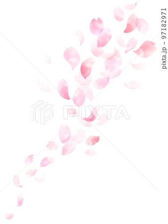 水彩 桜フレームデザイン 97182971