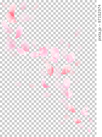 水彩 桜フレームデザイン 97182974