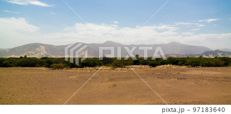 Ancient preinca nazca civilisation cemetery of Chauchilla, Nazca, Peru 97183640