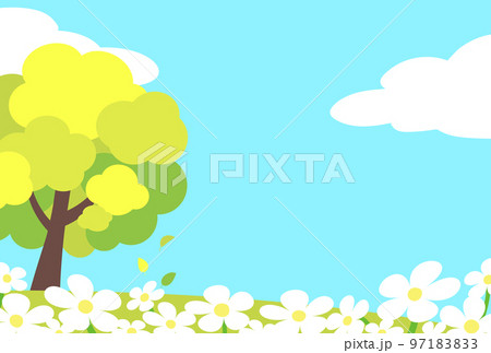 背景イラスト_樹木 97183833