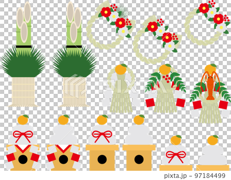 正月飾り1P 97184499