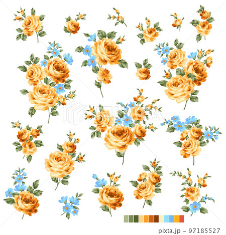 美しく可愛いバラの素材集, 97185527