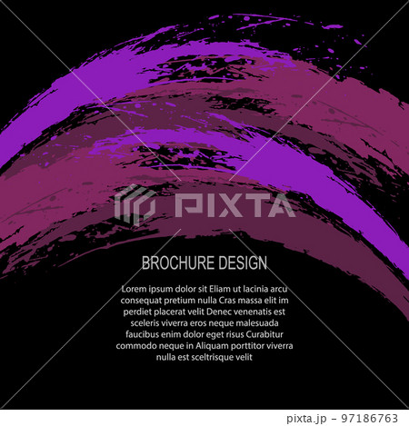 Abstract colored strokes of magenta tones in the form of stripes on a black background Abstract colored strokes of magenta tones in the form of stripes on a black background 97186763