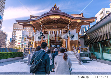 日本の東京都市景観 水天宮などを望む 日本の東京都市景観 水天宮などを望む 97186973