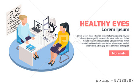 Ophthalmologic Appointment Horizontal Banner Ophthalmologic Appointment Horizontal Banner 97188587