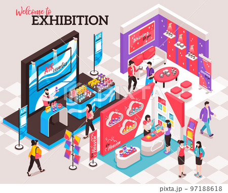Exhibition Show Stands Composition 97188618