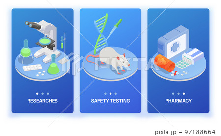 Pharmaceutical Production Vertical Banners 97188664