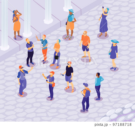 Isometric Outdoor Excursion Composition Isometric Outdoor Excursion Composition 97188718