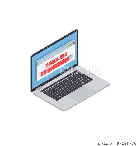 Approaching Deadline Laptop Composition 97188776