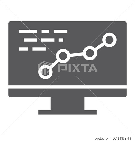 Development glyph icon, optimization and coding, computer sign, vector graphics, a solid pattern on a white background, eps 10. Development glyph icon, optimization and coding, computer sign, vector graphics, a solid pattern on a white background, eps 10. 97189343