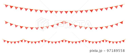 あかいガーランド素材ベク あかいガーランド素材ベク 97189558