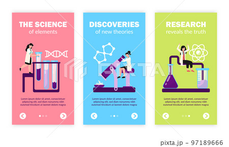 Science Lab Vertical Banners 97189666