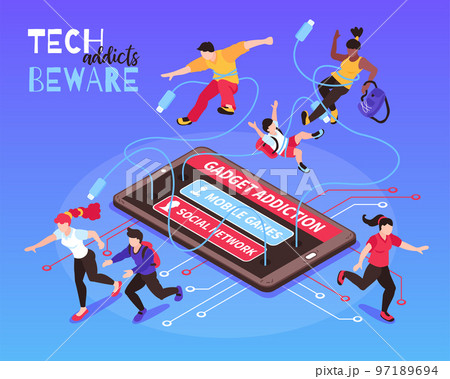 Gadget Addiction Poster 97189694