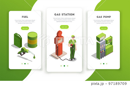 Gas Station Vertical Banners Gas Station Vertical Banners 97189709