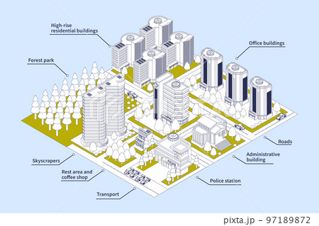 Modern City Infographics Modern City Infographics 97189872