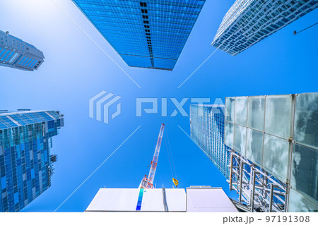 日本の東京都市景観 渋谷新風景・渋谷に新摩天楼。渋谷駅桜丘口地区のビルやオフィスビル群などを望む 日本の東京都市景観 渋谷新風景・渋谷に新摩天楼。渋谷駅桜丘口地区のビルやオフィスビル群などを望む 97191308