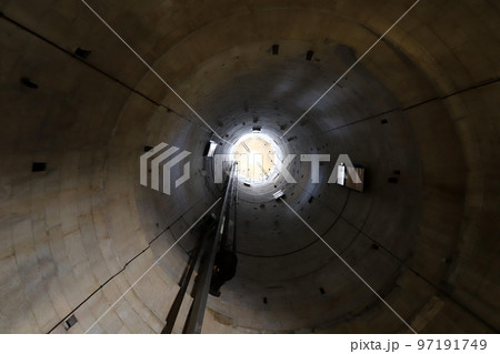 Leaning tower in the city of Pisa in Italy. Leaning tower in the city of Pisa in Italy. 97191749